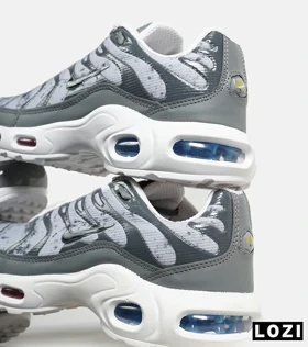 کفش کتانی مردانه و زنانه سفید طوسی NIKE AirMax Plus TN Ultra