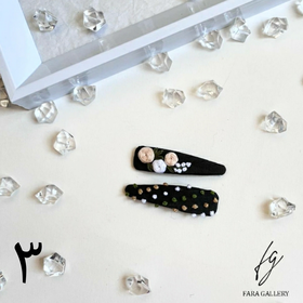 گیره تق تقی گلدوزی شده