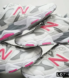 کفش کتانی زنانه طوسی سفید صورتی NEW BALANCE 9060