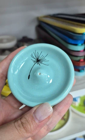 جاعودی گرد مینی طرح قاصدک (آبی)