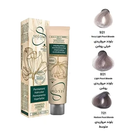 رنگ مو بدون آمونیاک سلوم پلاس سری مرواریدی مدل SELOM PLUS HAIR COLOR