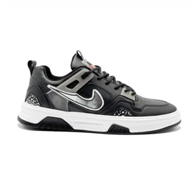 ونس مردانه مدل نایکی NIKE مردانه و بزرگ‌پا مشکی طوسی