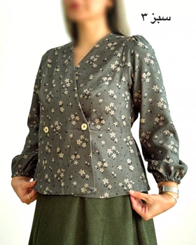 شومیز مخمل کبریتی چپ و راستی