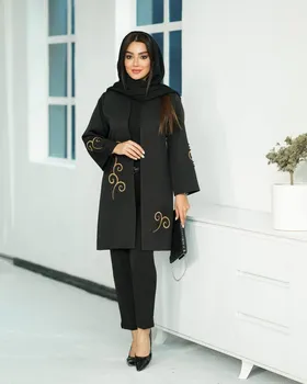 مانتو زنانه نگین‌دار ماهدخت کد 2964