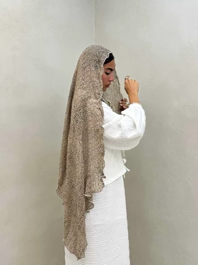 شال پلنگی مرواریدی