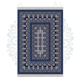 فرشینه از جنس پارچه هازان مخمل ترک طرح سنتی و مدرن برند دفه کد DHU239