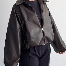 بامبر جکت چرم