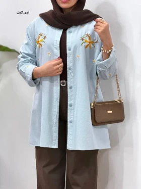 مانتو گلدوزی آیسو بابونه