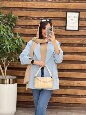 مانتو سرشانه ژیله دار پشت پاگن