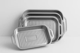 تابه گریل دسته دار استیل سیلور