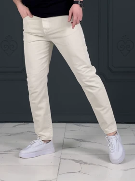شلوارجین 39901 FEAR OF GOD کرم