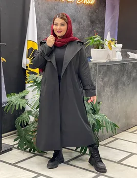 بارانی ماکسی کلاهدار شیلا کد : 003238B