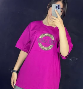 تیشرت باکسی قواره دار مدل ساحل