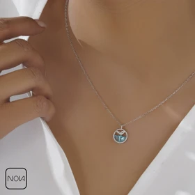 گردنبند نقره دم وال کد 2512158