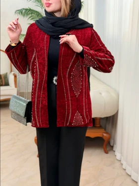 کت مخمل نگینی 3616