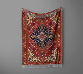 شال مبل ریش دار sofa shawl 283