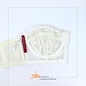 ست سفید پایه بلند دکلته فنردار برند وایت لیدی طرح 7