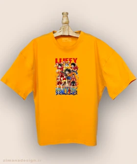 تیشرت لش مردانه و زنانه طرح وان پیس کد 911