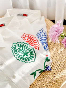 شومیز گلدوزی برگ 3