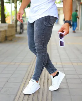 شلوار جین پارچه ترک اسکینی کد 3234q23