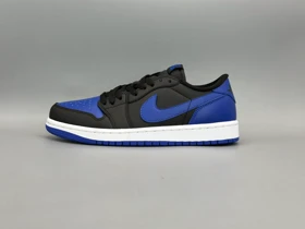 کتانی نایکی جردن1لو بلک رویال/Nike Air Jordan 1 low