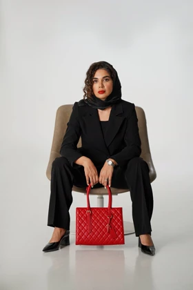 کیف زنانه چرم طبیعی permium BAG زنیر