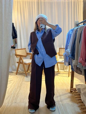 خرید ست ژیله و شلوار زنانه استایل شیک و رسمی زنانه -فارکو کد 086