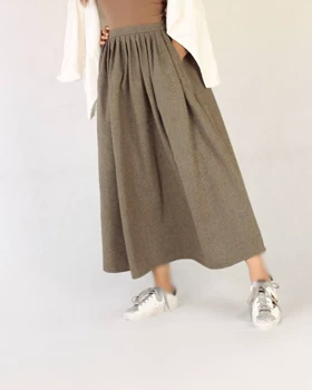 دامن توئیت پشمی ترک کد 50179