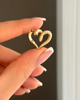 گوشواره قلب طنابی ژوپینگ