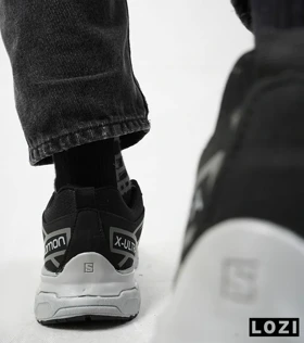 کفش کتانی بزرگ پا مشکی طوسی Salomon X ULTRA