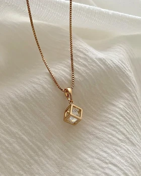 گردنبند ظریف مکعب ژوپینگ
