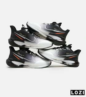 کفش کتانی مردانه و زنانه مشکی سفید NIKE RUNNING DISK PRO