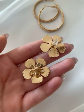 گوشواره فلاور و حلقه‌ای ژوپینگ