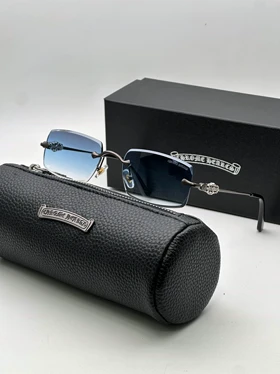 عینک کروم هارتز فریم لس کد 2278 Chrome Hearts (آبی)