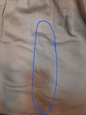 پیراهن مانتویی دریا ( دارای ایراد جزیی )