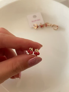 گوشواره ریز گیلاس ژوپینگ