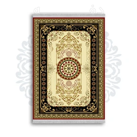 *جدید* فرشینه از جنس پارچه شانل مخمل ترک طرح فانتزی برند دفه کد 188