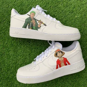 کفش اسپرت ONE PIECE کاستوم کتانی انیمه وان پیس ایرفورس نایک nike air force کد 84102