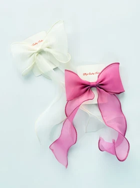 گیره مو انبری پاپیونی حریر