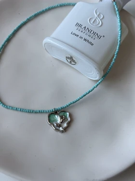 گردنبند گل ابی هیمه استایلیش