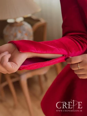 پیراهن عروسکی ساندویچی مخمل