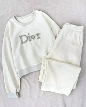 ست دورس و شلوار نگین کوب کد 5314