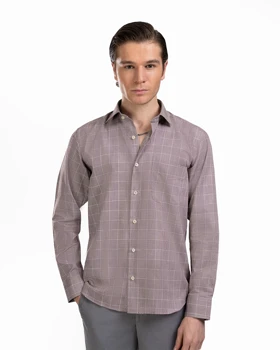 پیراهن مردانه چهارخانه کد 1829