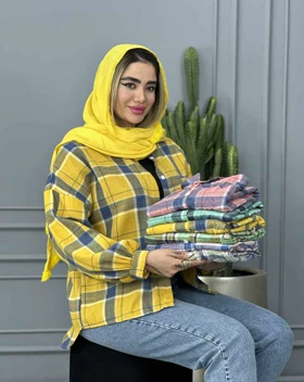 مانتو شومیز چهار خونه(41)کد3412