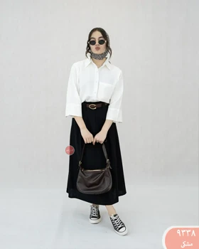 دامن لینن ویولت 9338