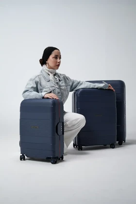 مجموعه 3 عددی چمدان رزمری مدل Rose Merry RL-201-3z_Blue