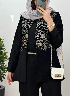 مانتو مجلسی سوزندوزی کد2428