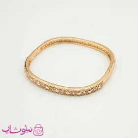دستبند النگویی مربعی ژوپینگ نگین‌دار سایز 2