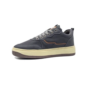 کفش و کتانی مردانه راحتی و روزمره رنگ طوسی کرم کد 44223