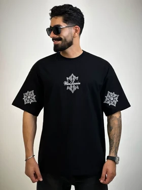 تیشرت مردانه مشکی مینیمال پروانه_کد4461